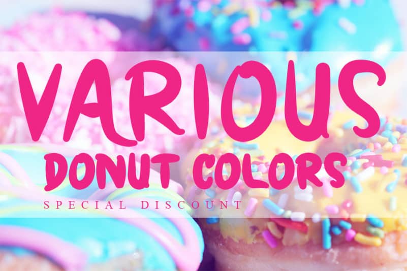 DONUT BIRTNIS Display Font preview image 4