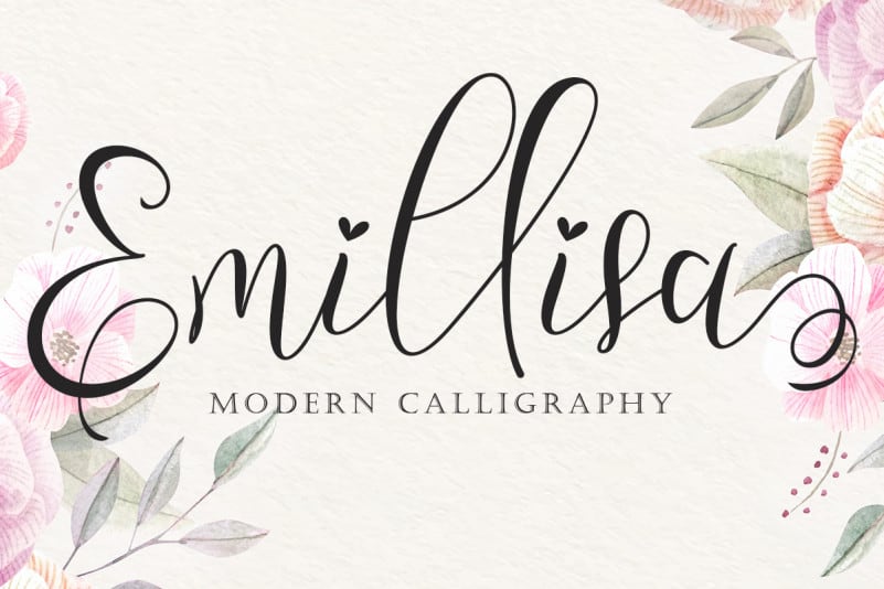 Emillisa Calligraphy Font