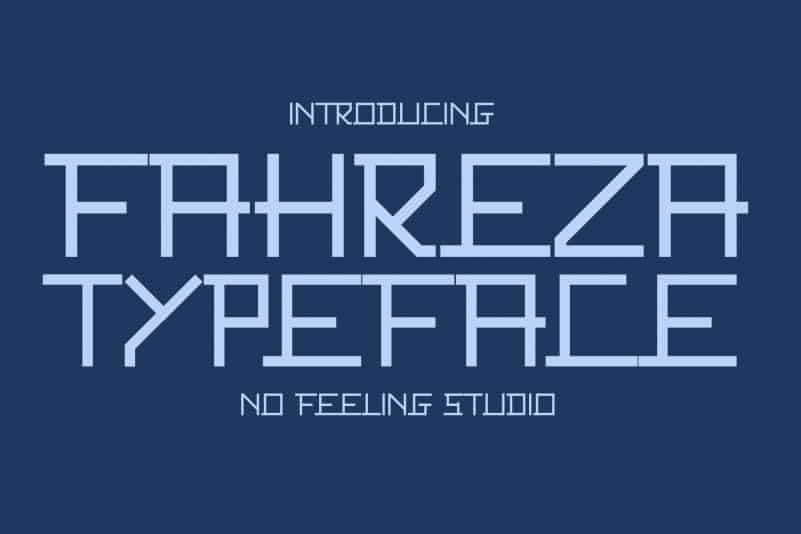 Fahreza Display Font