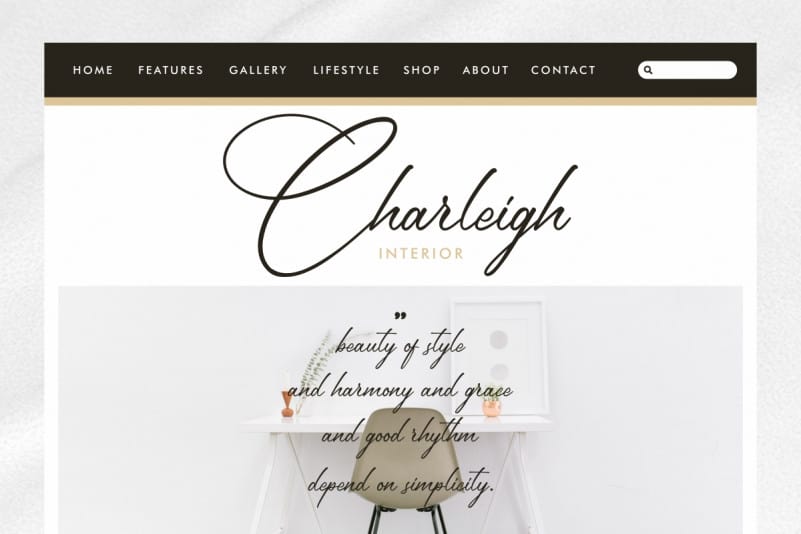 Glamour Line Calligraphy Font preview image 3
