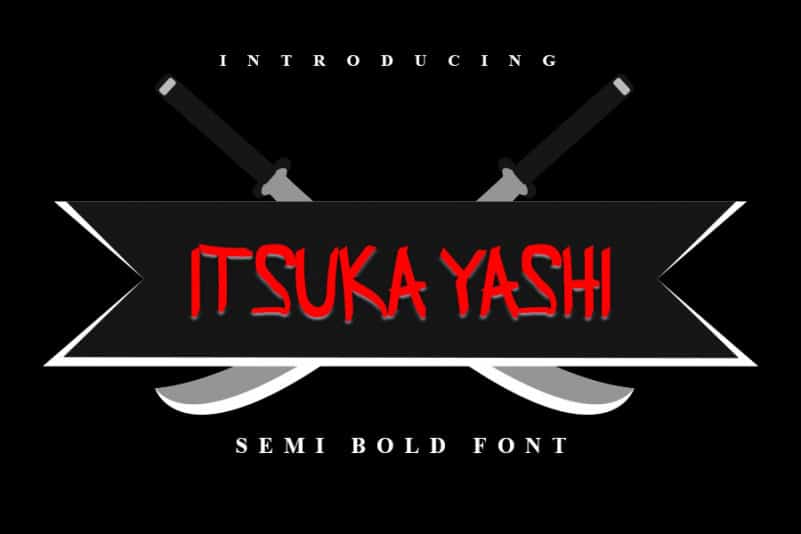 ITSUKA YASHI Display Font