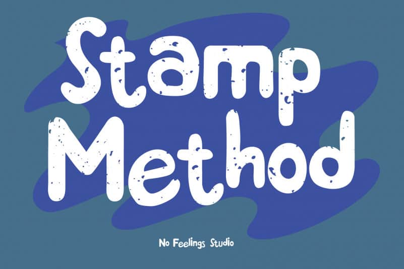Stamp Method Display Font