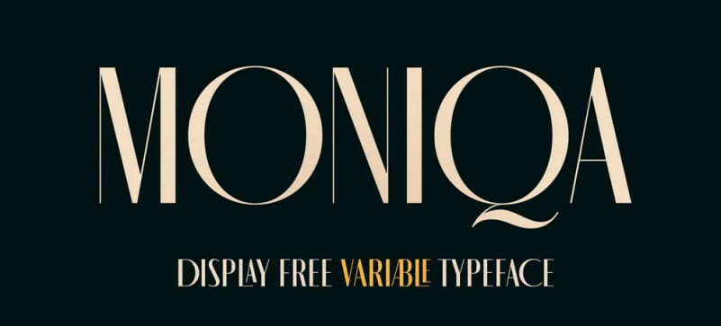 MONIQA Sans Serif Font Family preview image 1