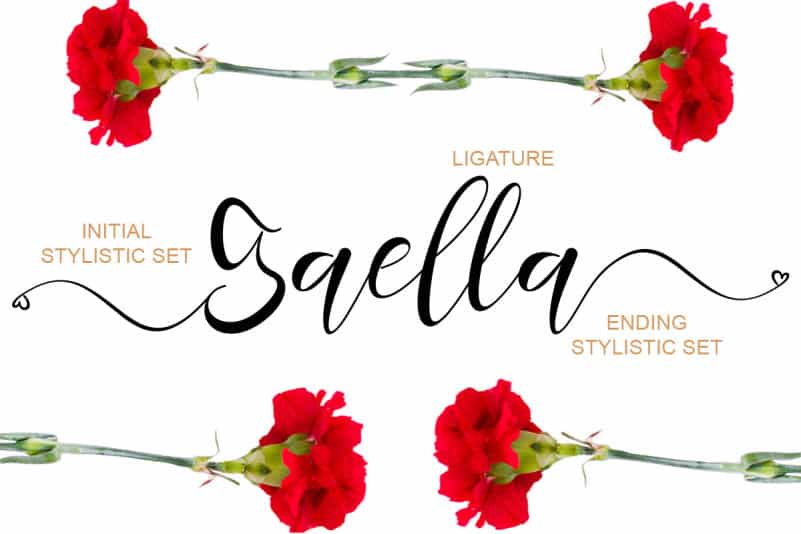 Monalissa Calligraphy Font preview image 2
