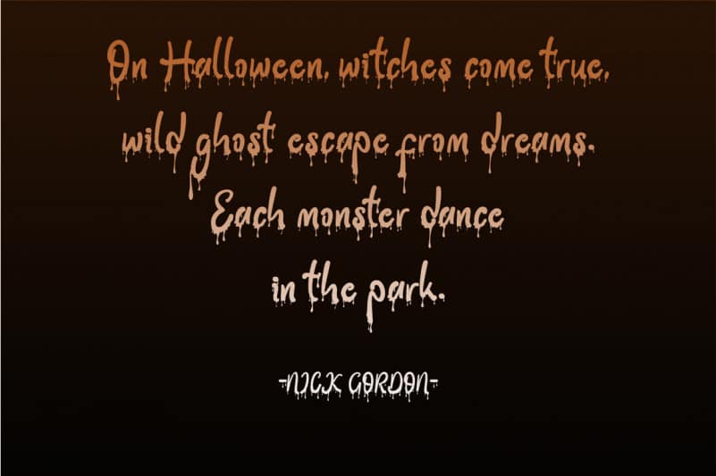 Halloween Party Display Font preview image 2