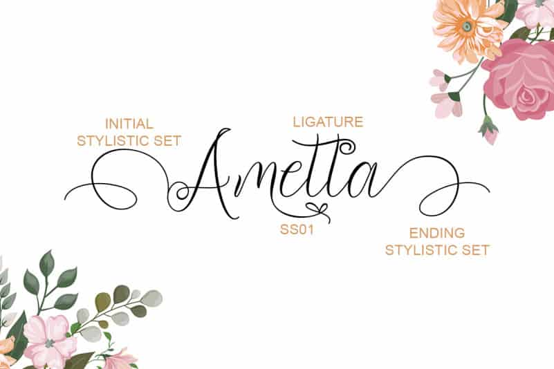 Qanethya Calligraphy Font preview image 3