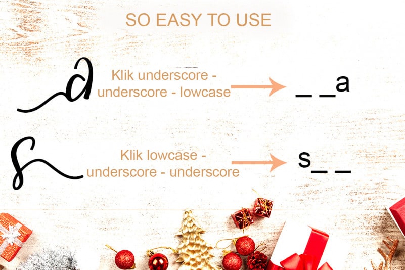 Christmas Delight Calligraphy Font preview image 3
