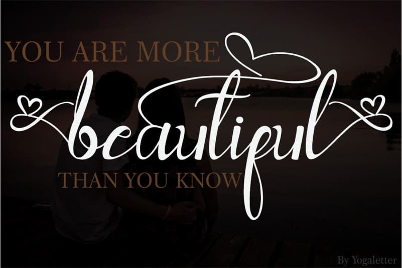 Agatha Calligraphy Font preview image 5