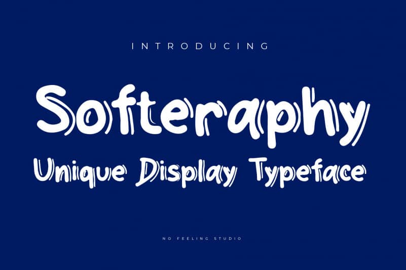 Softeraphy Display Font