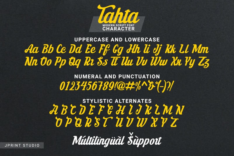 Tahta Bold Script Font preview image 5