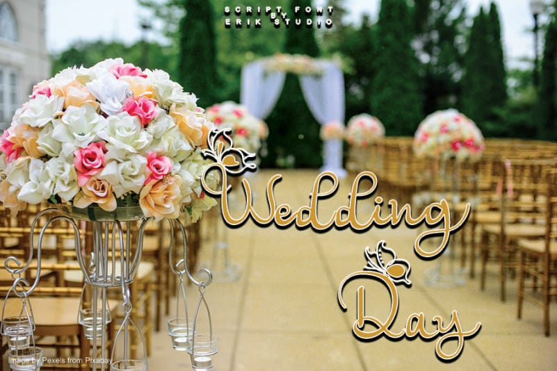 Wedding Day ,Script Font