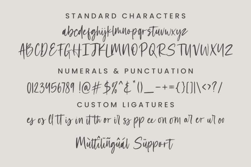Wednesday Script Font preview image 3