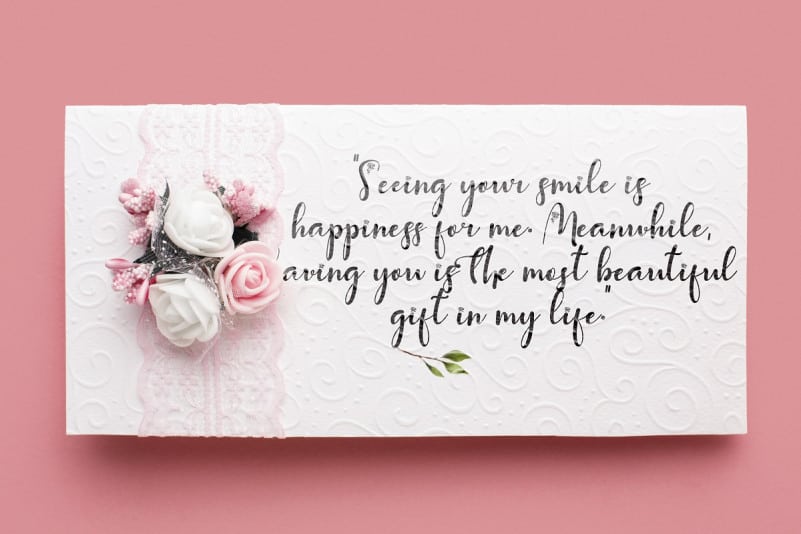 With Rose Script Font preview image 2