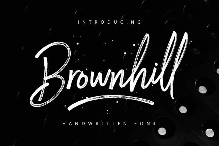 Brownhill Brush Font