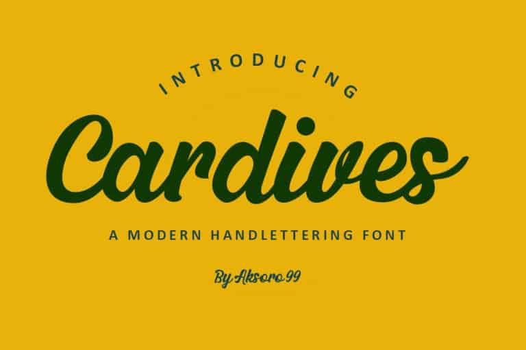 Cardives Script Font