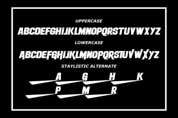 Therace Display Font preview image 3
