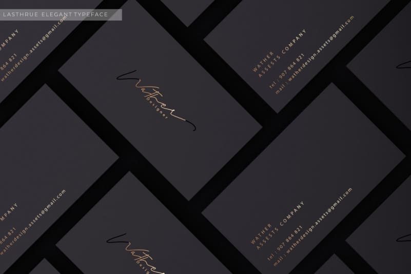 Lasthrue Signature Script Font preview image 3