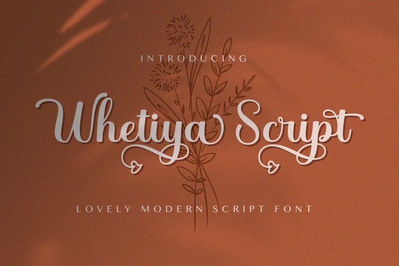 Whetiya Calligraphy Font