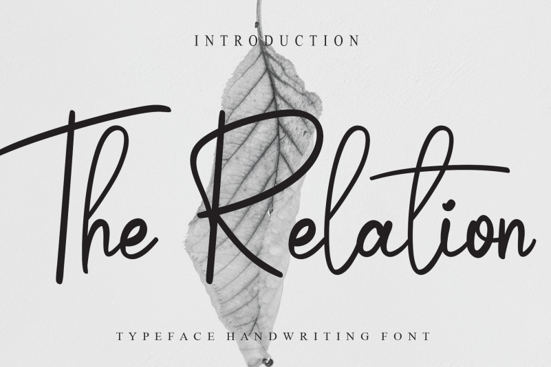 The Relation Script Font