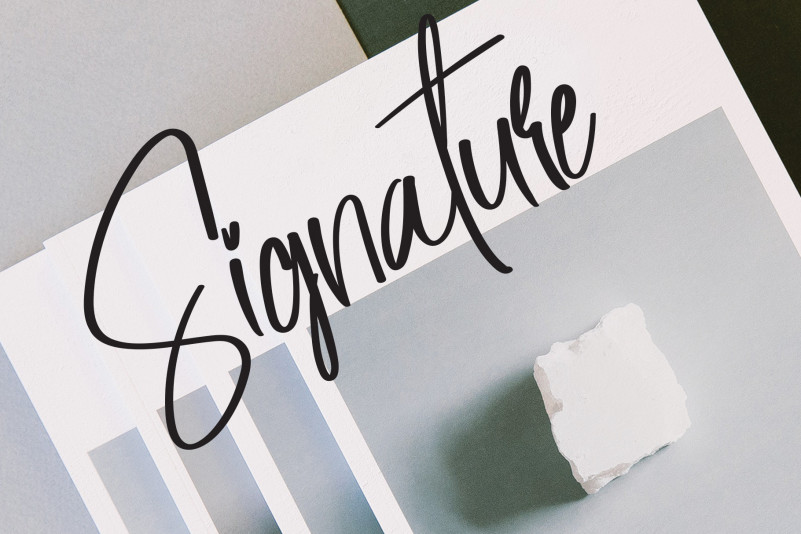 Massachusetts Script Font preview image 2