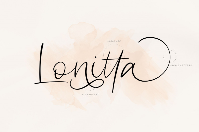 Hello Nadhira Calligraphy Font preview image 2