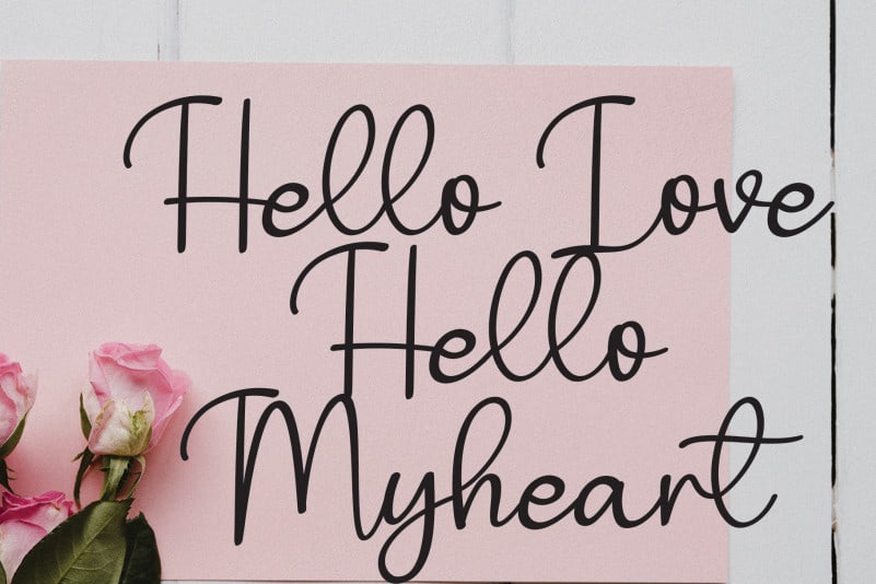 Angelic Handwritten Font preview image 4
