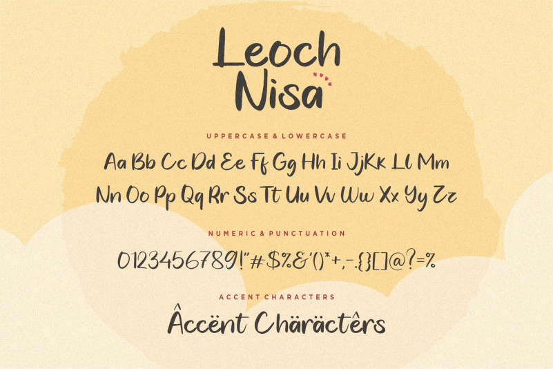 Leoch Nisa Font preview image 5