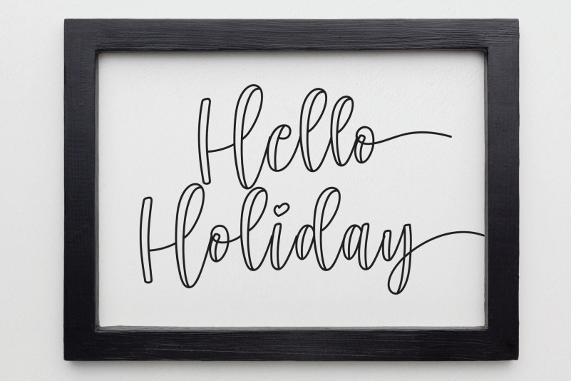 Christmas Melody Script Font preview image 5