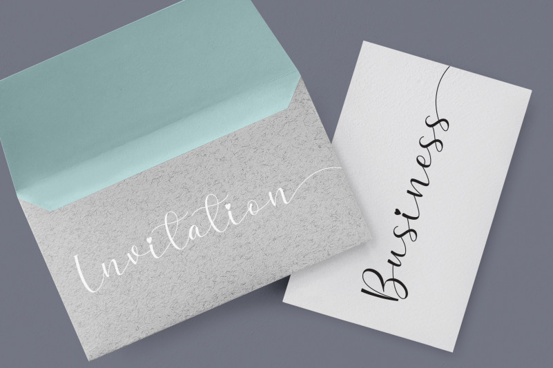 Amellia Bellania Calligraphy Font preview image 5