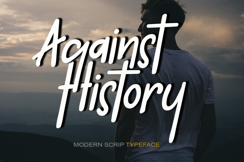 Against History Handwritten Font