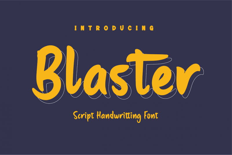 Blaster Display Font