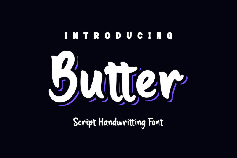 Butter Display Font