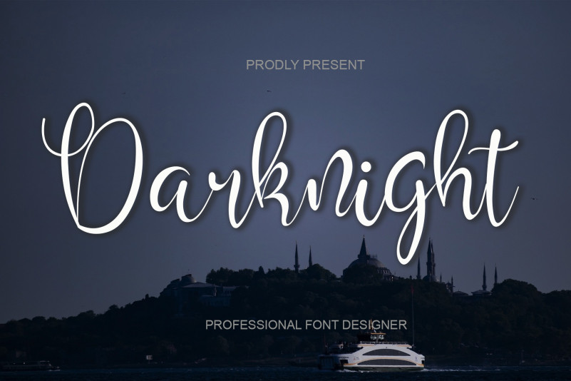 Darknight Script Font
