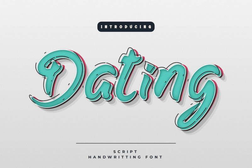 Dating Display Font