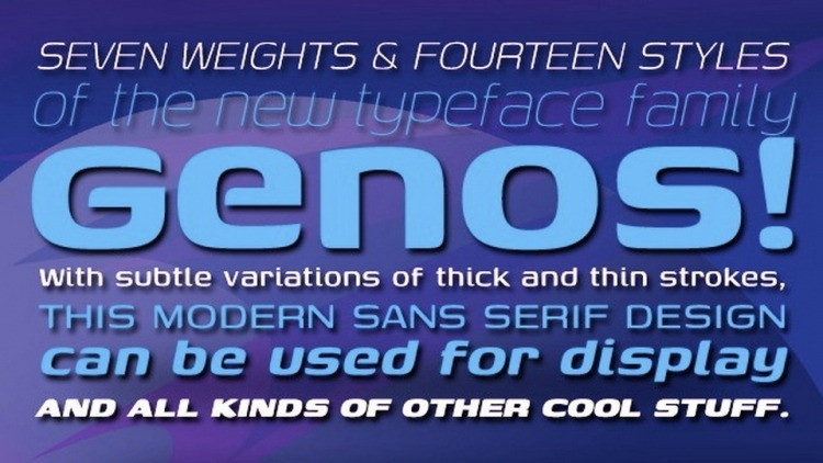 Genos Font Family preview image 3