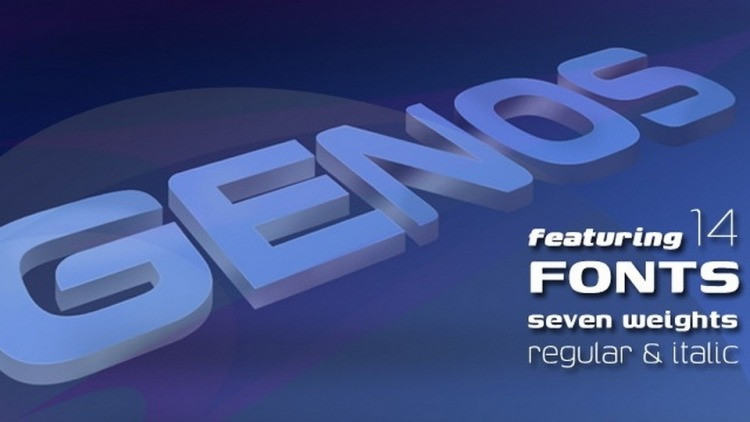 Genos Font Family preview image 2
