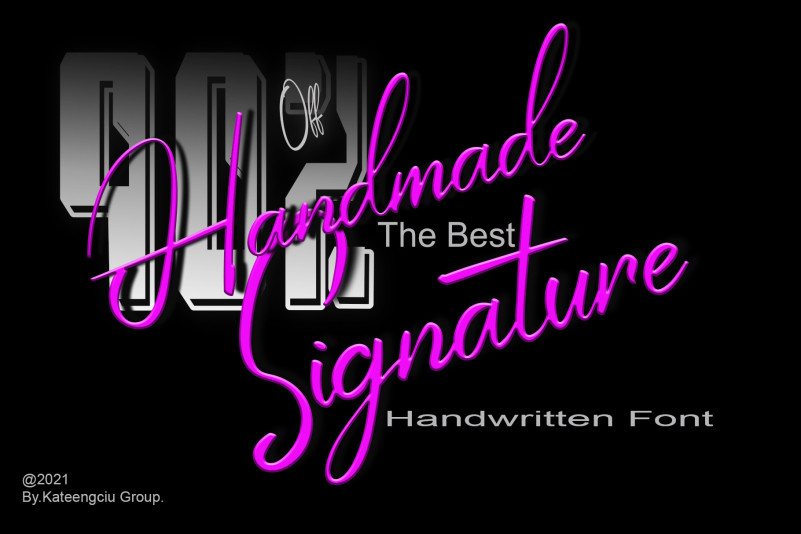 Handmade Signature Script Font