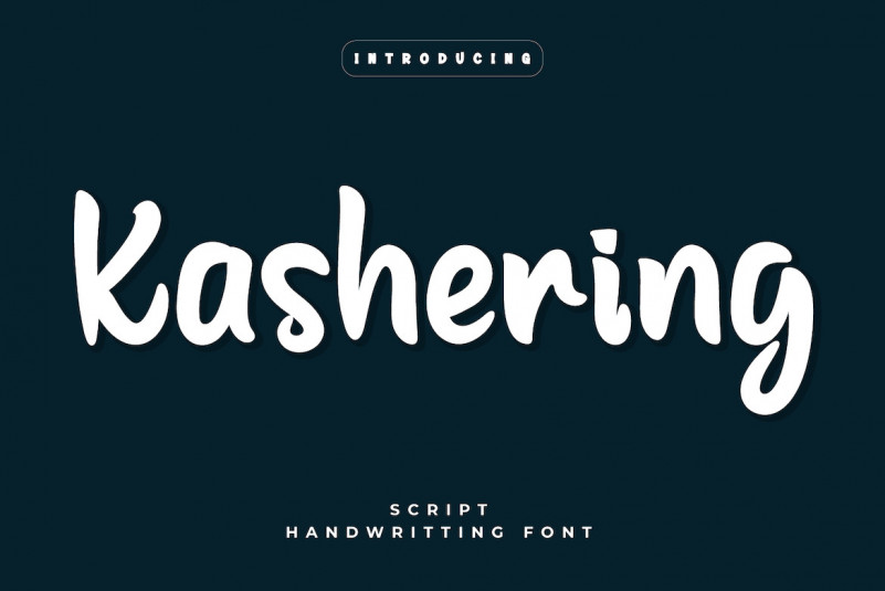 Kashering Display Font