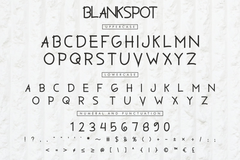 Blankspot Sans Serif Font preview image 3