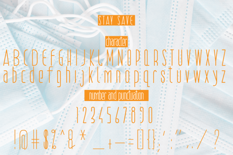 STAY SAVE Font preview image 4