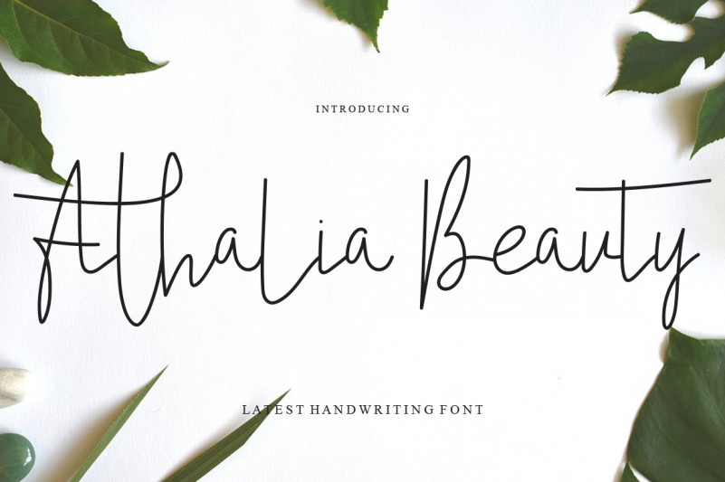Athalia Beauty Handwritten Font
