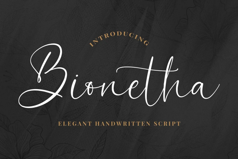 Bionetha Calligraphy Font
