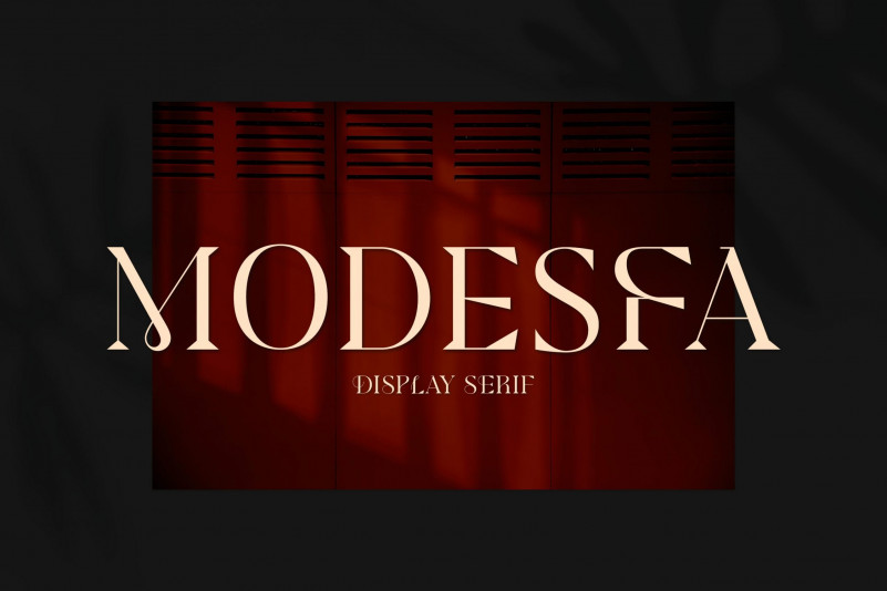 Modesfa Serif Font