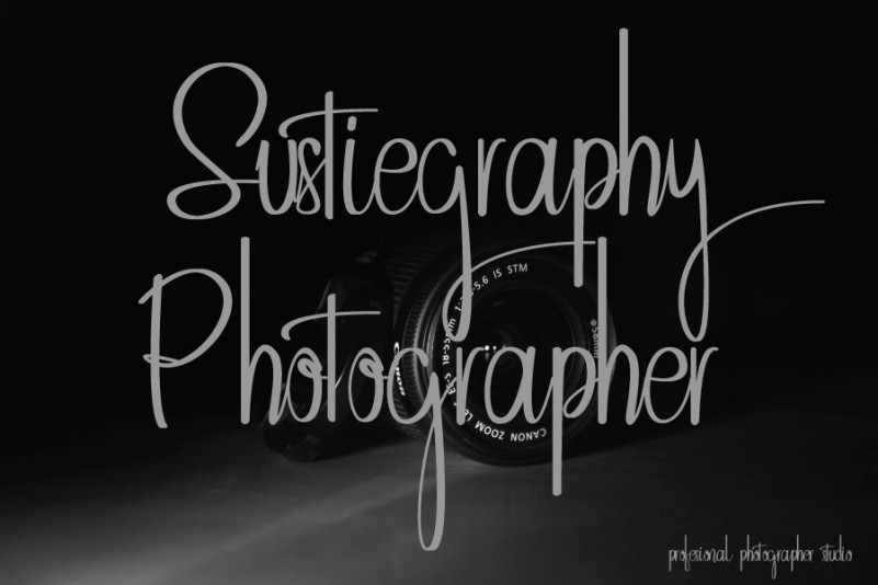 Sustiegraphy Font preview image 3