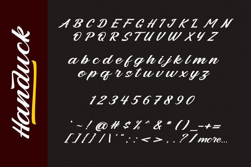 Handuck Font preview image 3