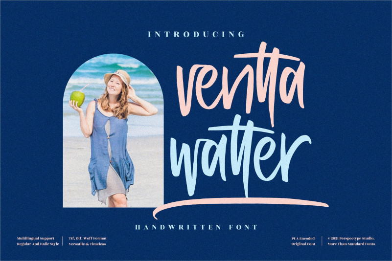 Ventta Watter Script Font