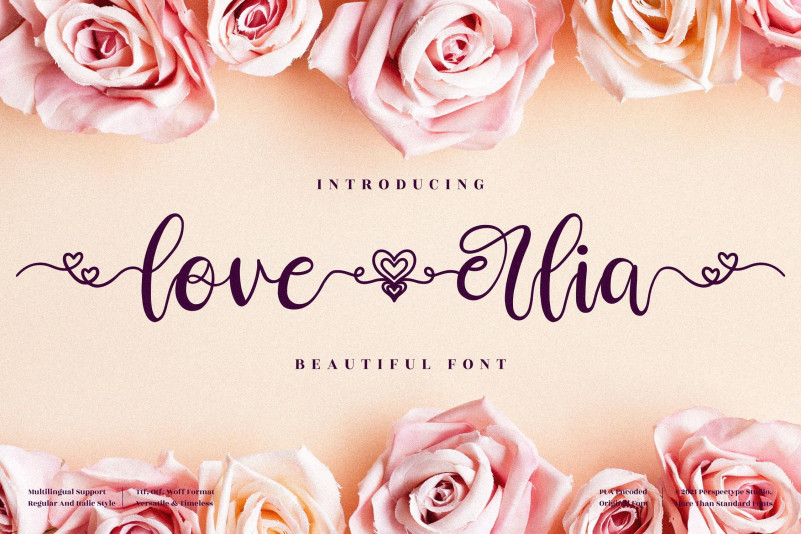 Love Erlia Calligraphy Font