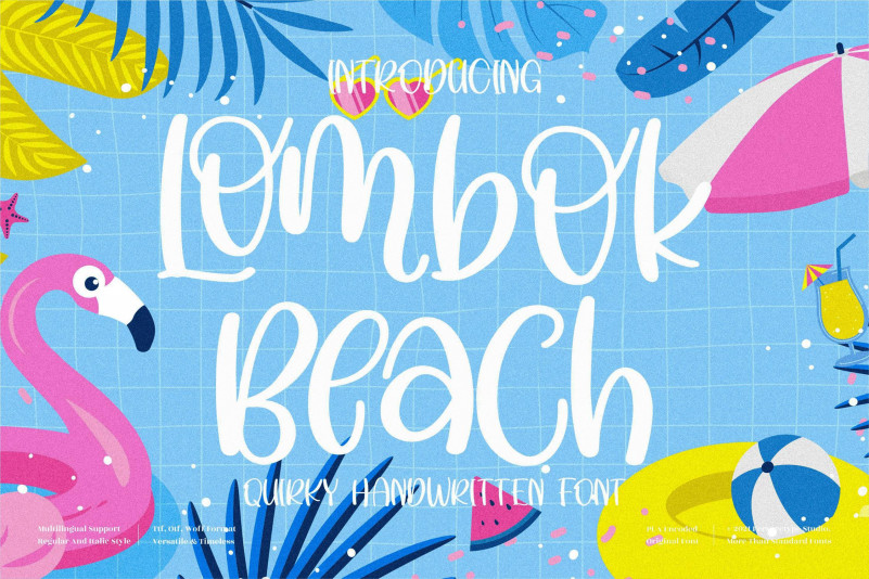 Lombok Beach Display Font