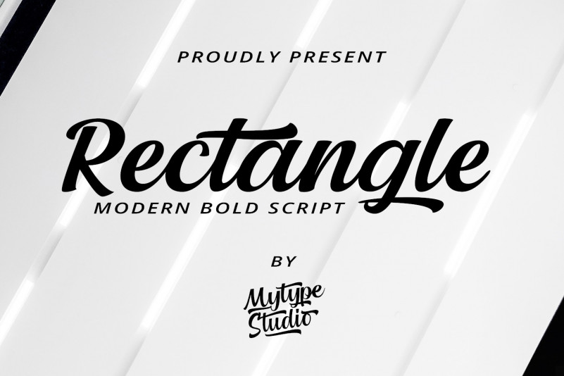 Rectangle Script Font