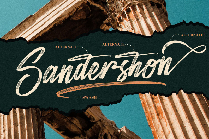 Sandershon Font preview image 3